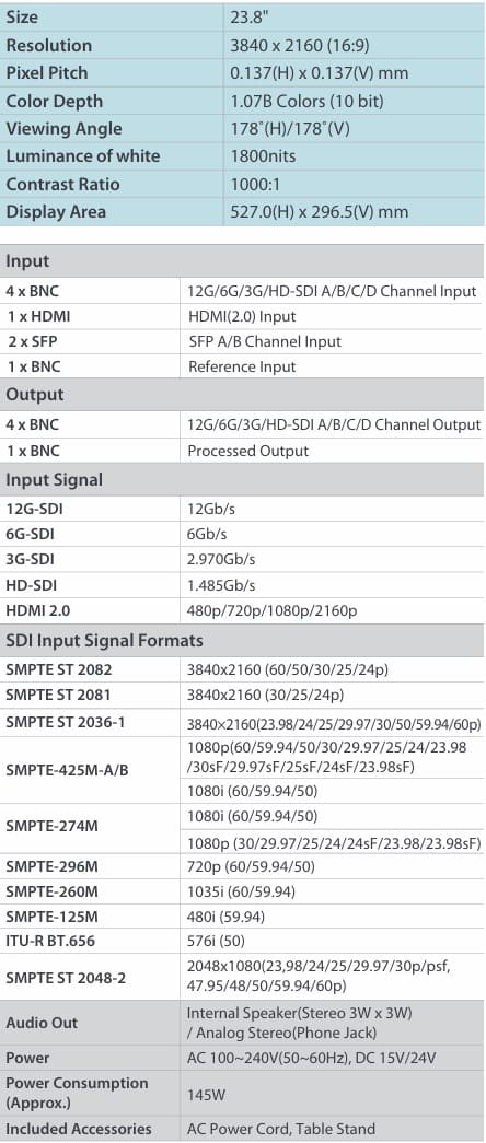 LXM-180P Features